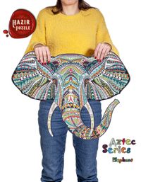 AZTEC Elephant 554 Parça Hazır Puzzle (AZH42)