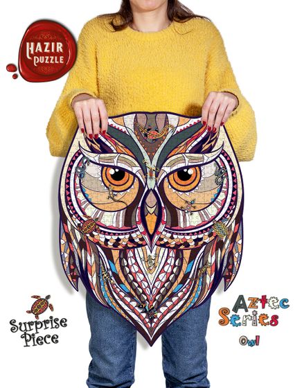 AZTEC Owl-Sürpriz Parçalı 628 Parça Hazır Puzzle (AZH39-S)