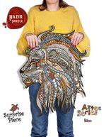 AZTEC Lion-Sürpriz Parçalı 490 Parça Hazır Puzzle (AZH35-S)