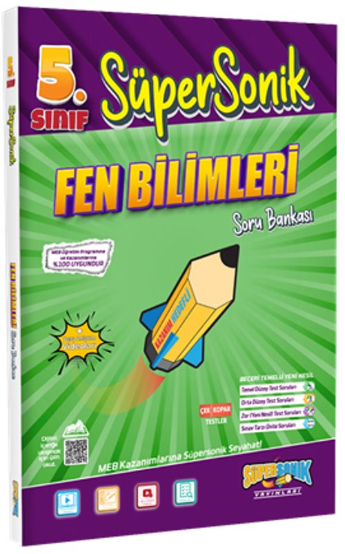 5. Sınıf Süpersonik Fen Bilimleri Soru Bankası