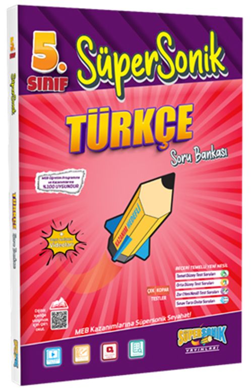 5. Sınıf Süpersonik Türkçe Soru Bankası