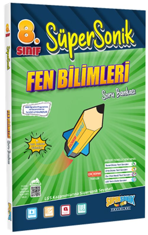 8. Sınıf Süpersonik Fen Bilimleri Soru Bankası