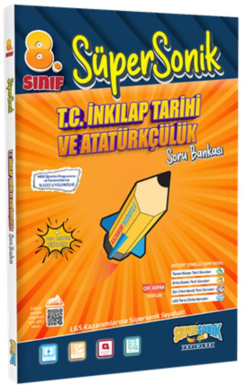 8. Sınıf Süpersonik T.C. İnkılap Tarihi ve Atatürkçülük Soru Bankası