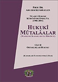 Cilt 2 Hukuki Mütalaalar / Ortaklık Hukuku