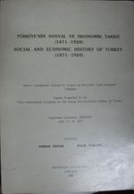 Türkiyenin Sosyal ve Ekonomik Tarihi (1071-1920) / Birinci Uluslararası Türkiye'nin Sosyal ve Ekonomik Tarihi Kongresi Tebliğleri (22-B-7)