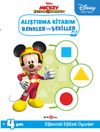 Disney Eğitsel Mickey ve &Ccedil;ılgın Yarış&ccedil;ılar Alıştırma Kitabım Renkler ve Şekiller