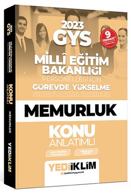 2023 GYS Millî Eğitim Bakanlığı Görevde Yükselme Sınavı Memurluk Konu Anlatımı