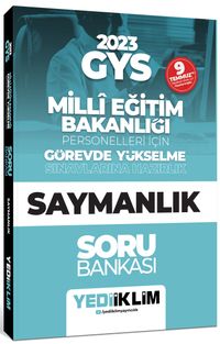 KPSS 2023 GYS Millî Eğitim Bakanlığı Personelleri İçin Görevde Yükselme Saymanlık Soru Bankası