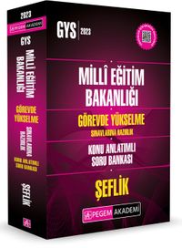 2023 MEB Görevde Yükselme Sınavlarına Hazırlık Konu Anlatımlı Soru Bankası Şeflik