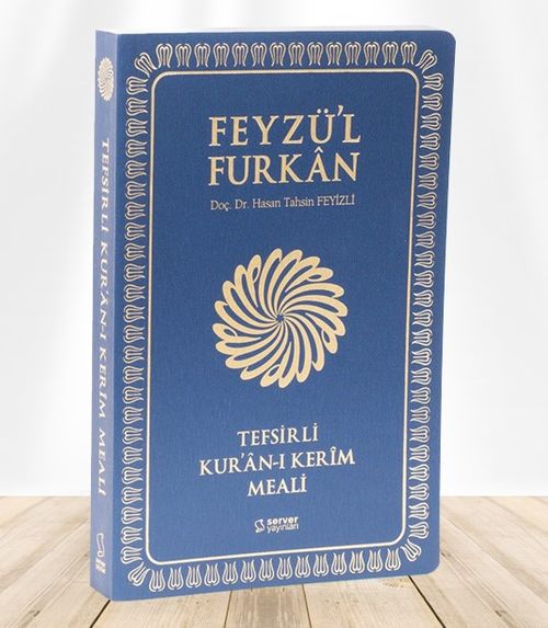 Feyzü'l Furkan Tefsirli Kur'an-ı Kerim Meali  (Orta Boy - İnce Cilt) Lacivert