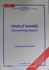 Tekalif Kavaidi (I-II) (Osmanlı Vergi Sistemi)