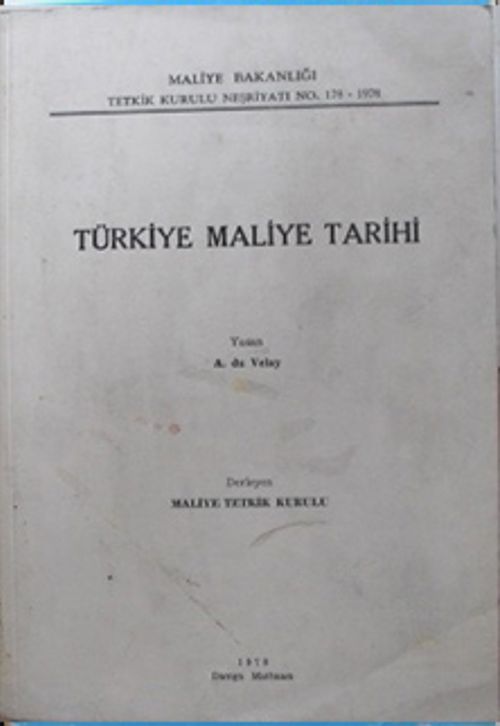 Türkiye Maliye Tarihi (5-B-39)