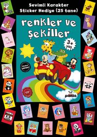 Stickerlı 3+ Yaş Renkler ve Şekiller