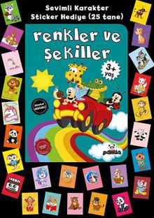 Stickerlı 3+ Yaş Renkler ve Şekiller