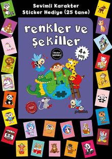 Stickerlı 4+ Yaş Renkler ve Şekiller