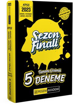 2023 KPSS Genel Yetenek Genel Kültür Sezon Finali Tamamı Çözümlü 5 Deneme