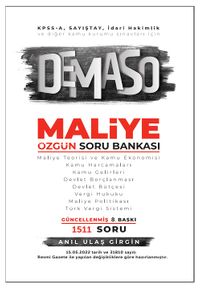 KPSS A Grubu DEMASO Maliye Özgün Soru Bankası