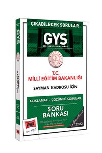 2023 Milli Eğitim Bakanlığı Çıkabilecek Sorular GYS Sayman Kadrosu İçin Açıklamalı Çözümlü Soru Bankası 