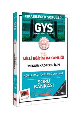 2023 Milli Eğitim Bakanlığı Çıkabilecek Sorular GYS Memur Kadrosu İçin Açıklamalı Çözümlü Soru Bankası 