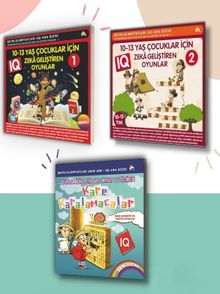 9-10-11-12-13 Yaş ve Üstü Çocuklar Için IQ Zeka - Dikkat Geliştiren Akıl Oyunları (3 Kitap)