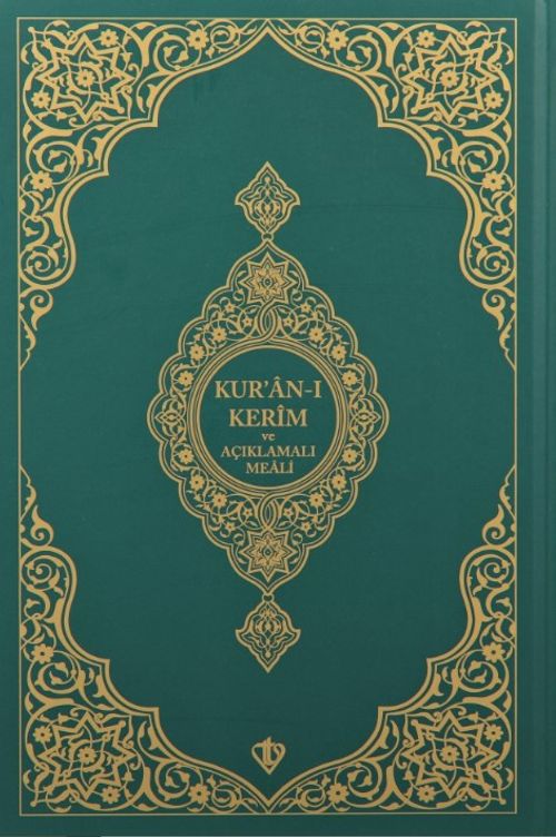 Kur'an-ı Kerim ve Açıklamalı Karşılıklı Meali Orta Boy (Sıvama Cilt Yeşil)