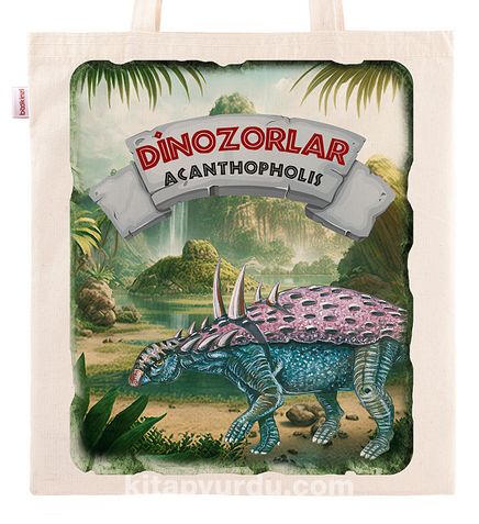 Askılı Bez Çanta - Dinozorlar - Acanthopholıs