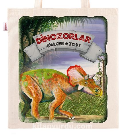 Askılı Bez Çanta - Dinozorlar - Avaceratops