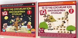 10-11-12-13 Yaş ve Üstü Çocuklar İçin IQ Zeka Geliştiren Akıl  Oyunları (2 Kitap)