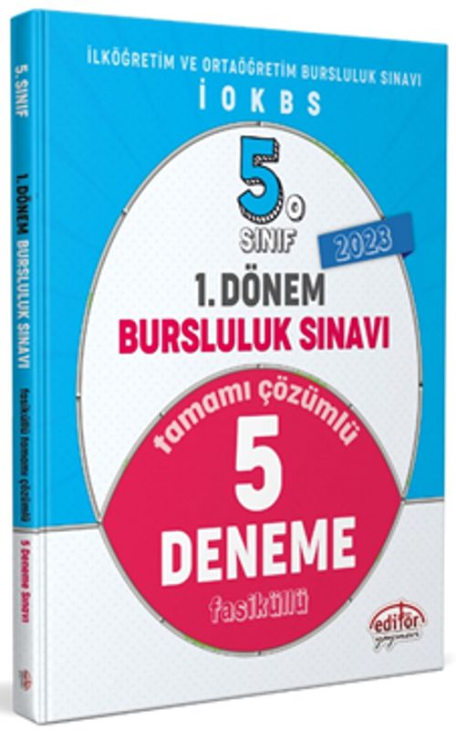 5. Sınıf 1. Dönem Bursluluk Sınavı Tamamı Çözümlü 5 Deneme Sınavı 