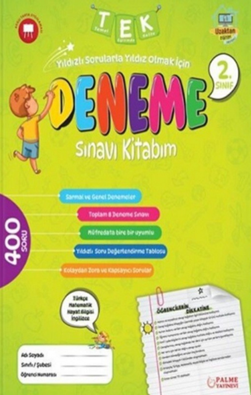 2.Sınıf Tek Deneme Sınavı Kitabım