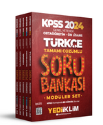 2024 KPSS Ortaöğretim-Önlisans Genel Yetenek Genel Kültür Tamamı Çözümlü Modüler Soru Bankası