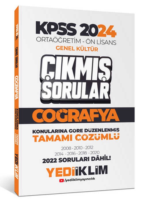 KPSS 2024 Ortaöğretim-Önlisans Coğrafya Konularına Göre Çıkmış Sorular