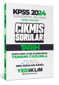 KPSS 2024 Ortaöğretim-Önlisans Tarih Konularına Göre  Çıkmış Sorular 