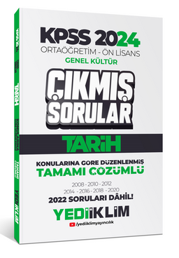KPSS 2024 Ortaöğretim-Önlisans Tarih Konularına Göre  Çıkmış Sorular 