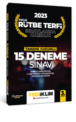 2023 Polis Rütbe Terfi Sınavlarına Hazırlık Tamamı Çözümlü 15 Deneme Sınavı