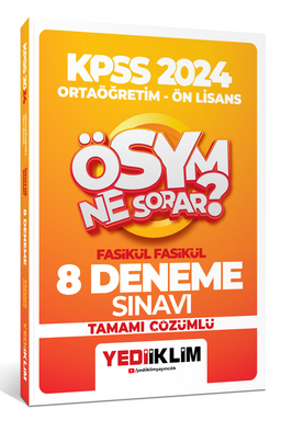 2024 KPSS ÖSYM Ne Sorar Ortaöğretim-Önlisans  Fasikül Tamamı Çözümlü 8 Deneme