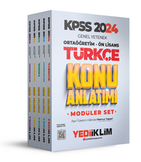  2024 KPSS Ortaöğretim-Önlisans Genel Yetenek Genel Kültür Konu Anlatımlı Modüler Set