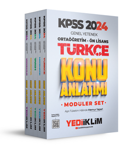  2024 KPSS Ortaöğretim-Önlisans Genel Yetenek Genel Kültür Konu Anlatımlı Modüler Set