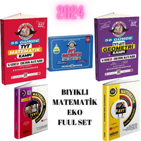 5 li EKO Bıyıklı Matematik TYT-GEO-AYT EKO Video Ders Kitapları ve Miray Tyt -Ayt Matematik Soru Bank