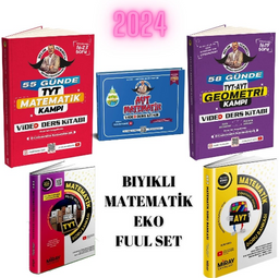 5 li EKO Bıyıklı Matematik TYT-GEO-AYT EKO Video Ders Kitapları ve Miray Tyt -Ayt Matematik Soru Bank
