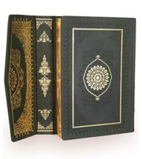 Kuran-ı Kerim Hamit Aytaç Hattı, Yaldızlı Orta Boy Termo Flok Cilt (Yeşil-1367)