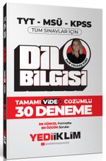 2024 TYT-MSÜ-KPSS Dil Bilgisi Tamamı Video Çözümlü 30 Deneme