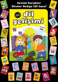 Stickerlı 3+4+5 Yaş Dil Gelişimi