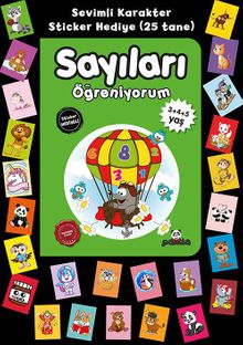 Stickerlı 3+4+5 Yaş Sayıları Öğreniyorum