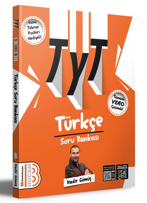2024 TYT Türkçe Tamamı Çözümlü Soru Bankası Konu Tekrar Posteri Hediyeli