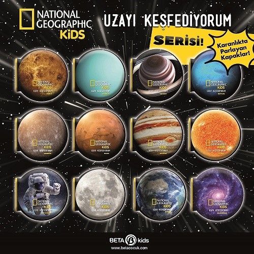 National Geographic Kids-Uzayı Keşfediyorum 12 Kitap Set (Derya