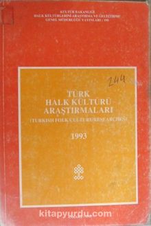 Türk Halk Kültürü Araştırmaları 1993/ 11-H-3