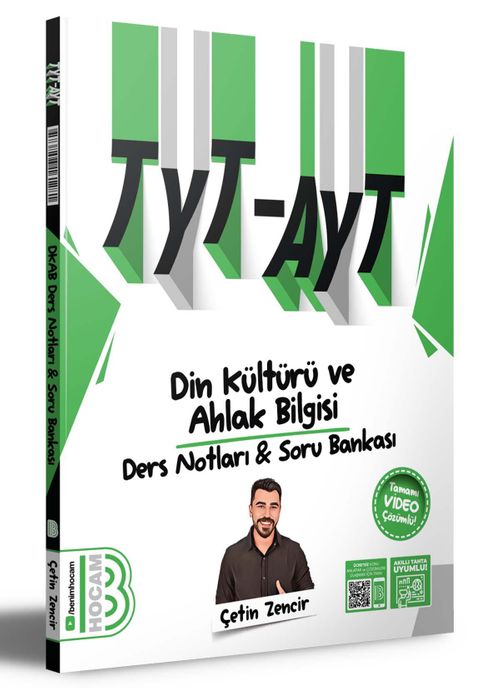 2024 TYT - AYT Din Kültürü ve Ahlak Bilgisi Ders Notları ve Tamamı Çözümlü Soru Bankası 