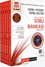 2024 KPSS Genel Yetenek Genel Kültür Önlisans Tamamı Çözümlü Soru Bankası Modüler Set (5 Kitap)