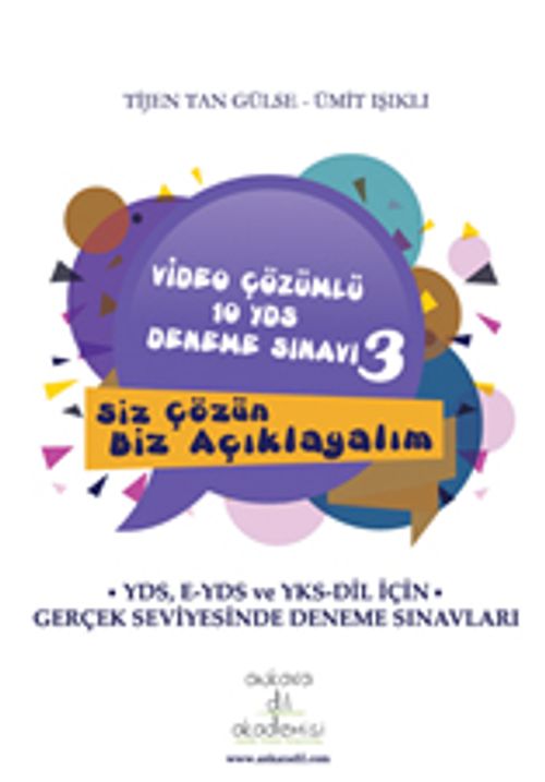 Video Çözümlü 10 YDS Deneme Sınavı 3